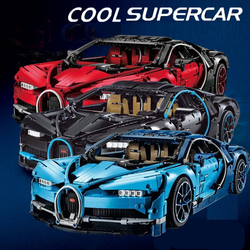 

2018 New 4031Pcs Technic Figures Bugatti Chiron Racing Car Sets Compatible legoing Model Building Kits Blocks Bricks Toys