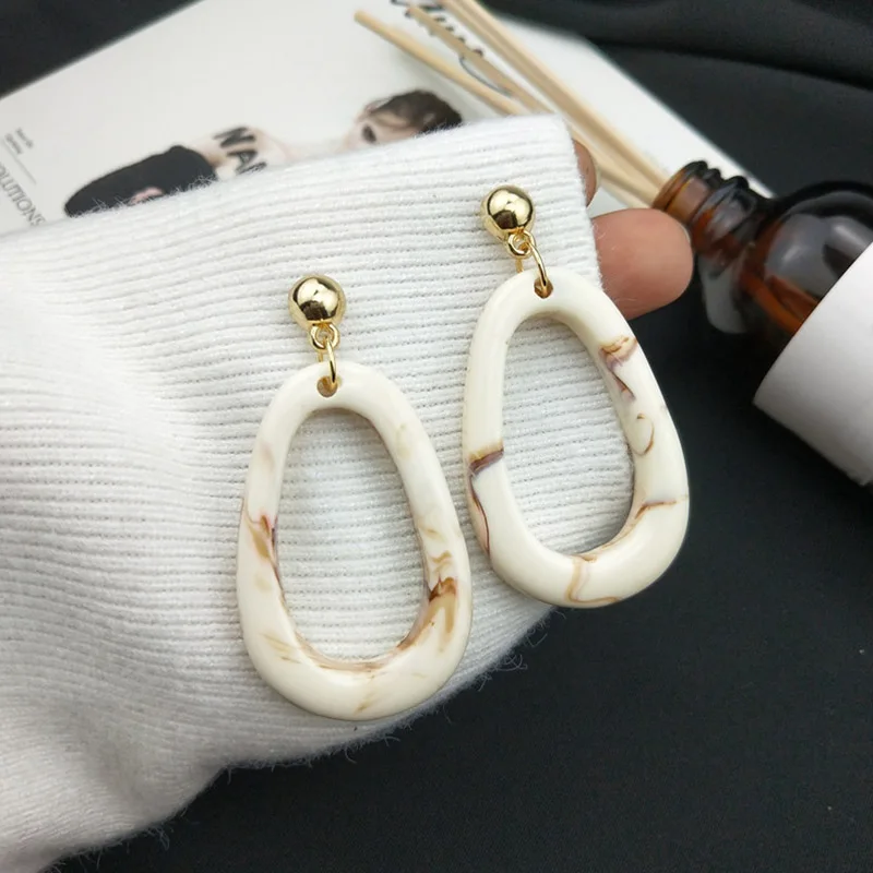

Bohemia Ethnic 1Pair Simple Retro Resin Geometric Square Dangle Earrings Women Fashion Vintage Exaggeration Charm Jewelry Gifts
