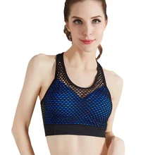 Женское нижнее белье, дышащая сетка, без ободков, быстросохнущее, для йоги, для бега, повседневное нижнее белье, для фитнеса, собранный бюстгальтер