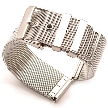 

Stainless Steel Milan Mesh Strap 18MM 20MM 22MM 24MM Silvery C K Ultrathin Watch Band For General Thin watch D W Nato Strap