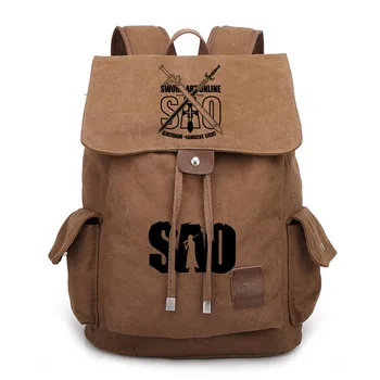 

Anime men women backpack Anime Sword Art Online SAO Canvas Backpack Cosplay Rucksack School Bag students bag