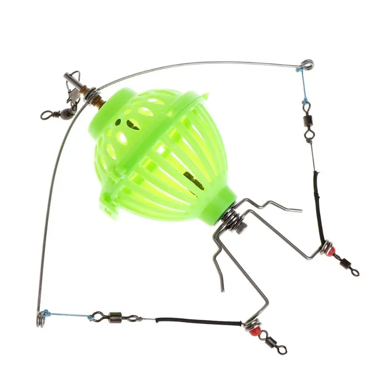 

Fishing Alarm Automatic Launcher Spring Up Bait Lure Cage Multi Functional Lazy Pitcher Trap Feeder Tackle Accessories