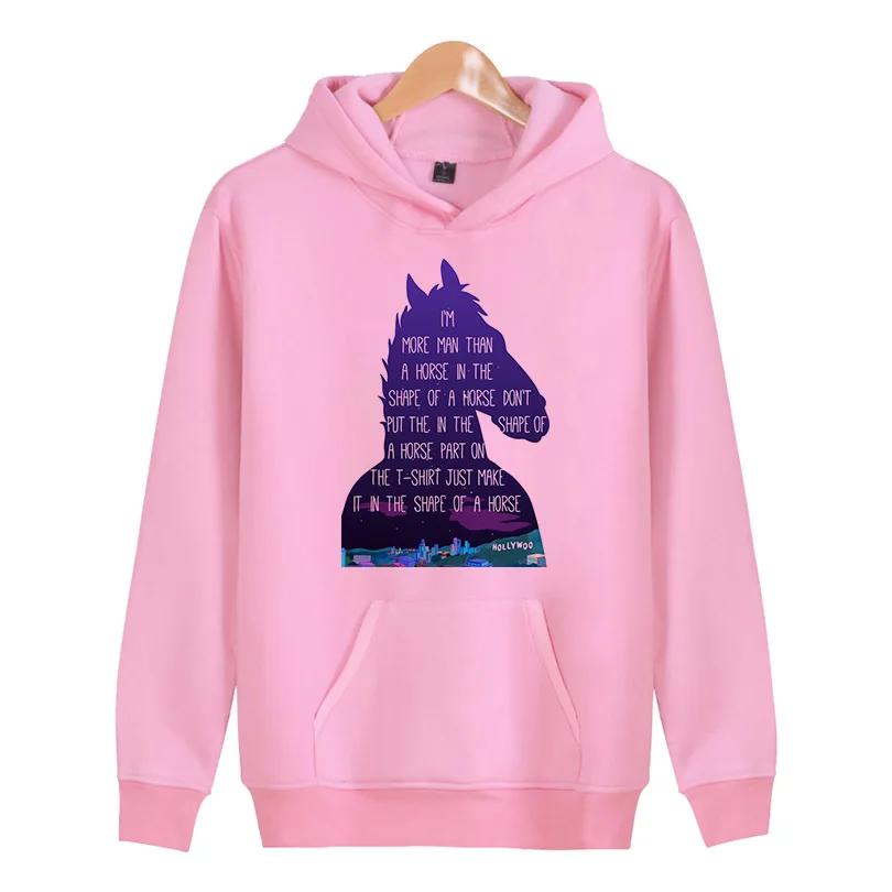 

Bojack Horseman NEW 2018 Fashion Men casual Men Sweatshirt Solid color Hoodie Male Hoodies Men Hoody moletom Size 3XL X5200