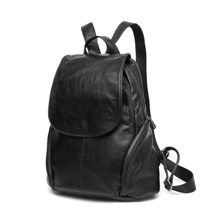 

Leather shoulder bag female new fashion Korean version tidal capacity leisure travel bag lady's shoulder portable bag