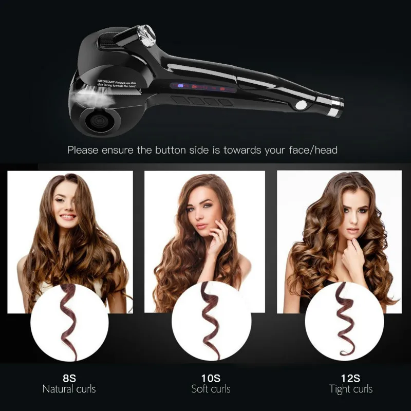 

Professional Steam Spray Automatic Hair Curler Roller Magic Curl Wand Styling Tools Curling Iron Salon Barber Accessories 40