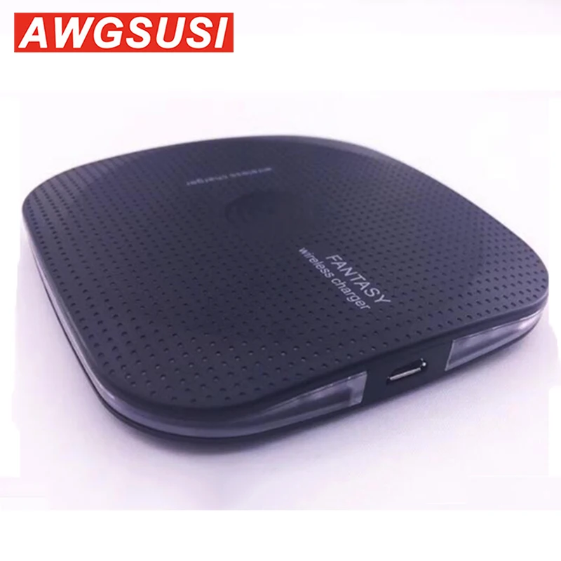 AGWSUSI Qi Беспроводное зарядное устройство для iPhone X Quick Charge Pad XS MAX 8 Plus samsung