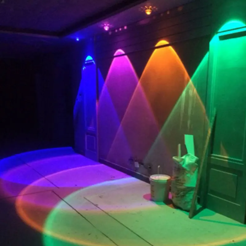 

LED Wall Lamp 3W RGB With Remote Control Decorative crystal light colorful skylight Living room sofa TV background wall Light