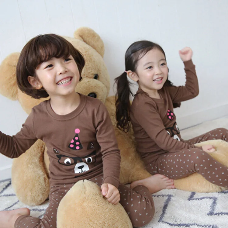 Рождественская пижама для девочек; детская одежда для сна; комплект одежды с рисунком единорога; детская пижама с длинными рукавами; домашняя одежда для мальчиков - Цвет: 24