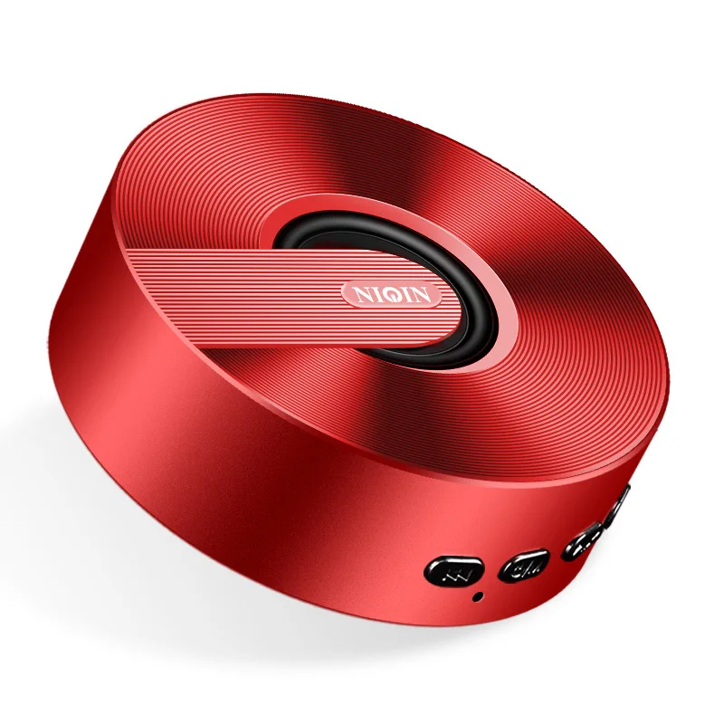 Мини Bluetooth динамик с сабвуфером для ПК портативный динамик сабвуфер музыкальный центр Caixa De Som Altavoces Parlante F4040 - Цвет: Красный