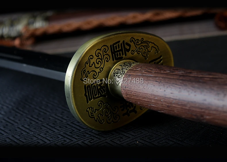 Ручной работы китайский острый дамасский стальной ушу меч для Кунг Фу дадао Broadsword Циндао/нож «дракон»