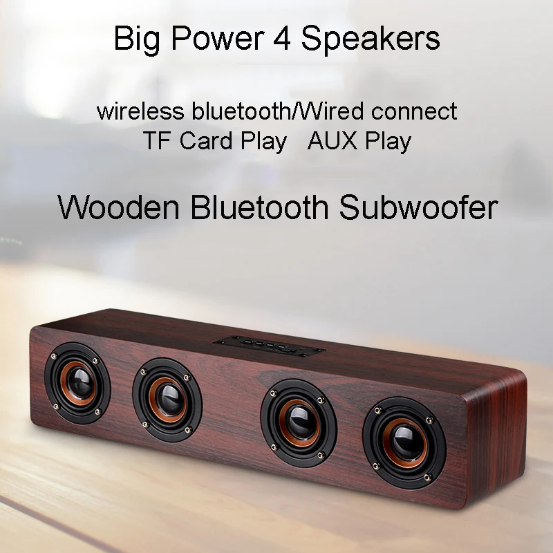 XGODY W8 деревянный динамик Bluetooth приемник музыкальный центр мощный Caixa de som Enceinte
