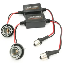 2 шт. 1156 Bau15s Py21W Canbus Error Free резистор светодиодный декодер ошибка предупреждения компенсатор для светодиодный лампочка указателя поворота(6,8