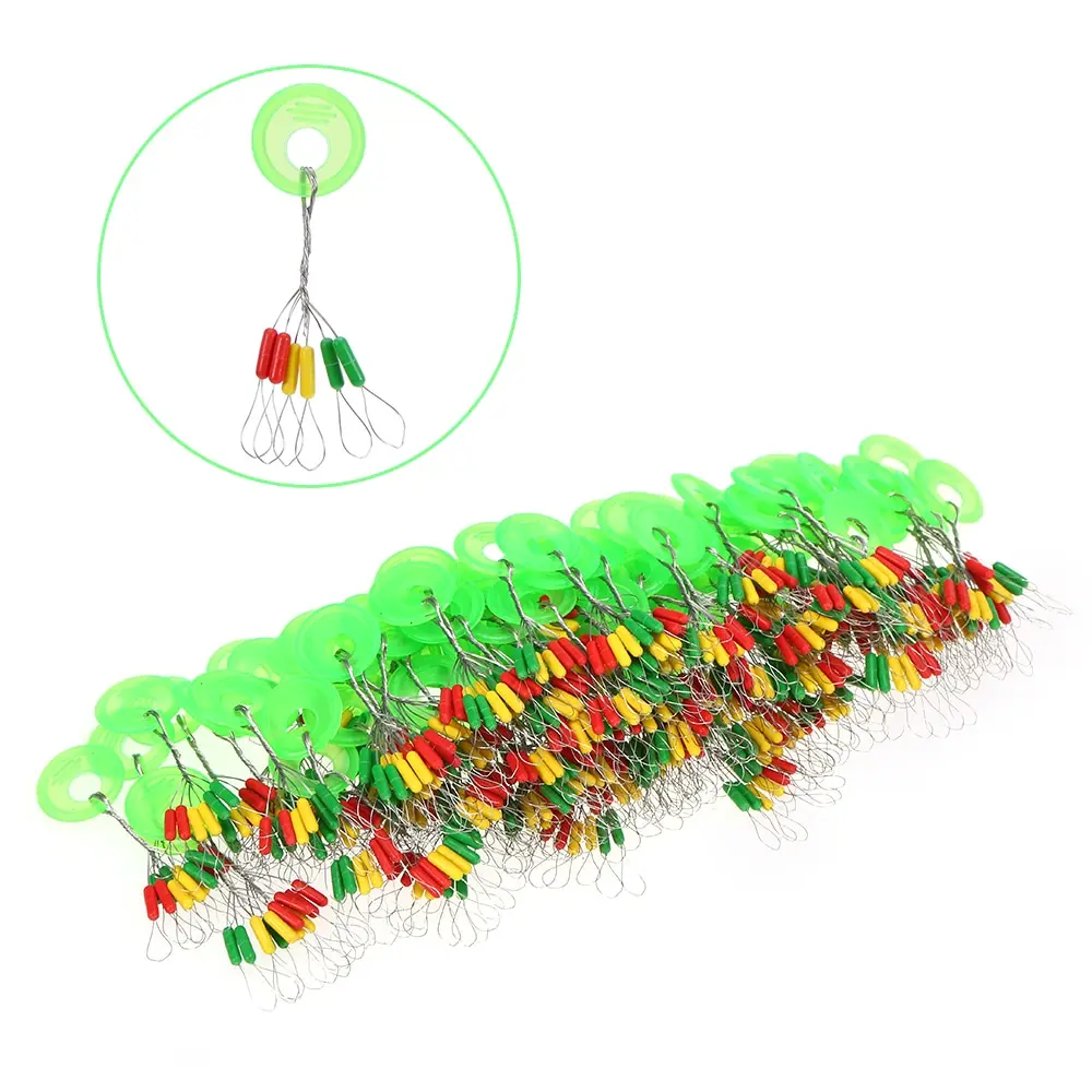 

100pcs Fishing Space Beans Stoppers 5cm Float Connector Seat for Carp Fishing Accessories Tackle Floating Seat