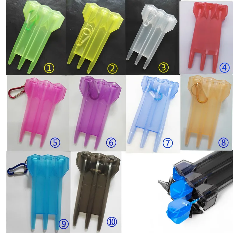 

New 10 Color Portable Transparent Nylon Belt Lock Dart Box E
