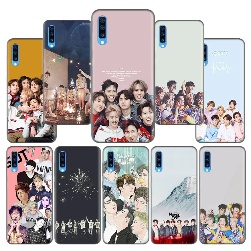

Boy Group Kpop GOT7 Pattern Protective Case Coque for Samsung Galaxy A10 A20 A30 A40 A50 A60 A70 A80 A20e A6 A8 A7 A9 Plus 2018