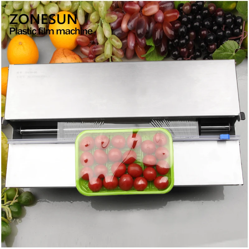 ZONESUN упаковочная машина из нержавеющей стали для пищевых продуктов фруктов