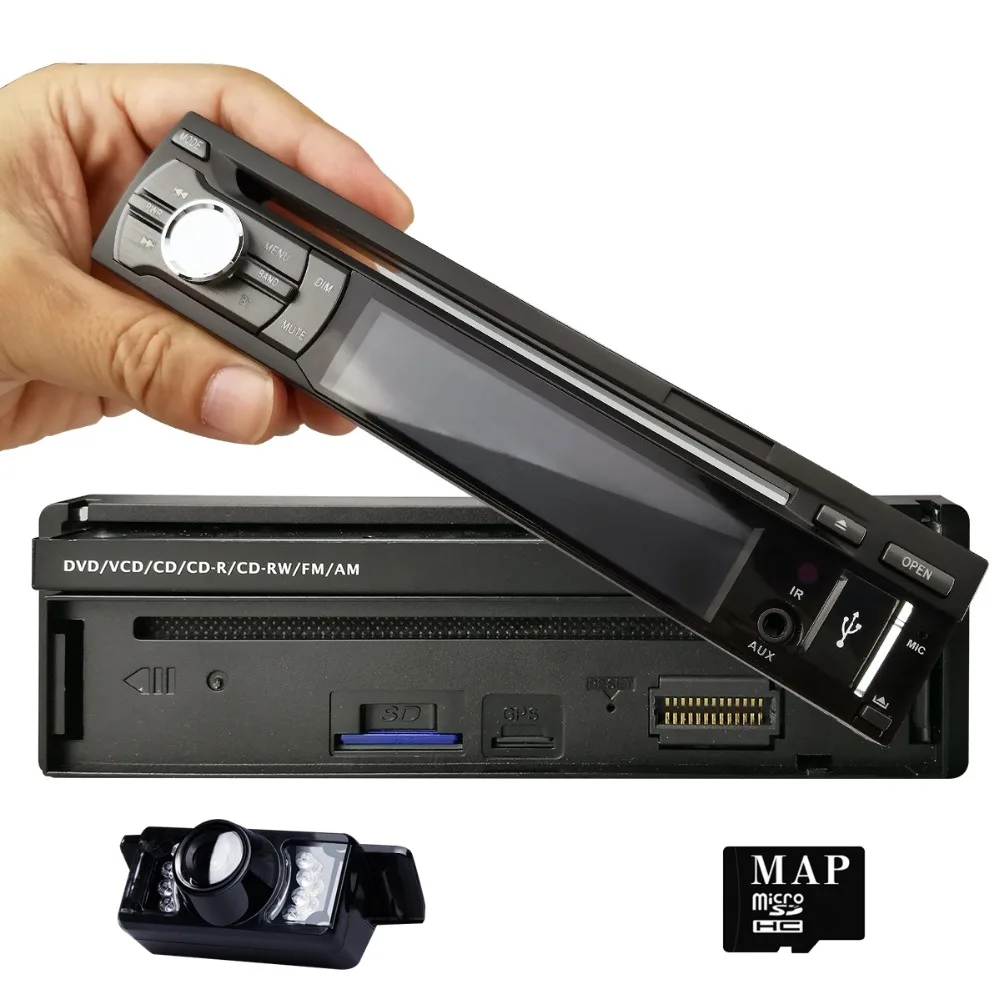 7 дюймов Универсальный 1din Автомобильный dvd плеер gps навигация Авторадио Bluetooth
