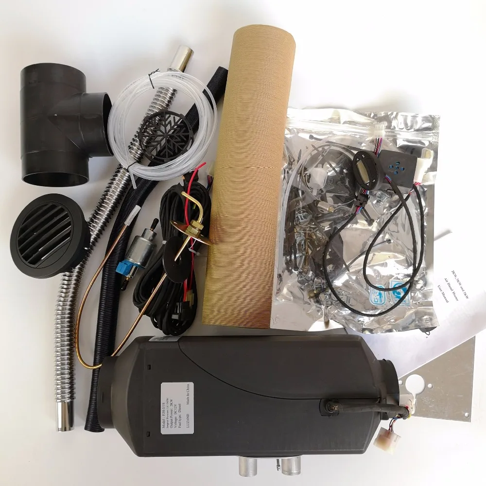 

Стояночный обогреватель воздуха, дизельного топлива, не Webasto, 2023 кВт, 24 В, аналогичный автомобильный парковочный обогреватель жидкости, ЖК-контроллер + обнаружение монооксида углерода