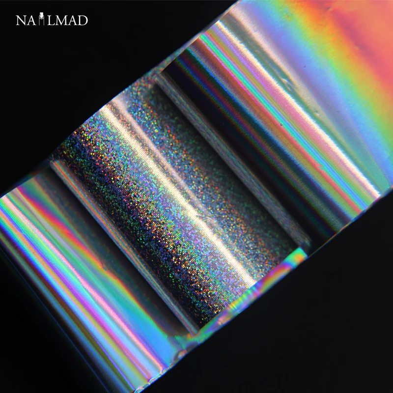 

2pcs Nail Foils + 1pc Glass Paper Nail Art Holo Foils Laser Foils Paper Aurora Polaris Sticker 4*100CM