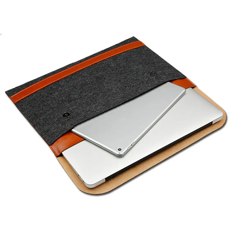 Wool Felt Sleeve Bag Case For Macbook Air Pro Retina 11 13 15 inch Laptop Carry Bag Pouch For Acer Dell Lenovo Notebook Cover