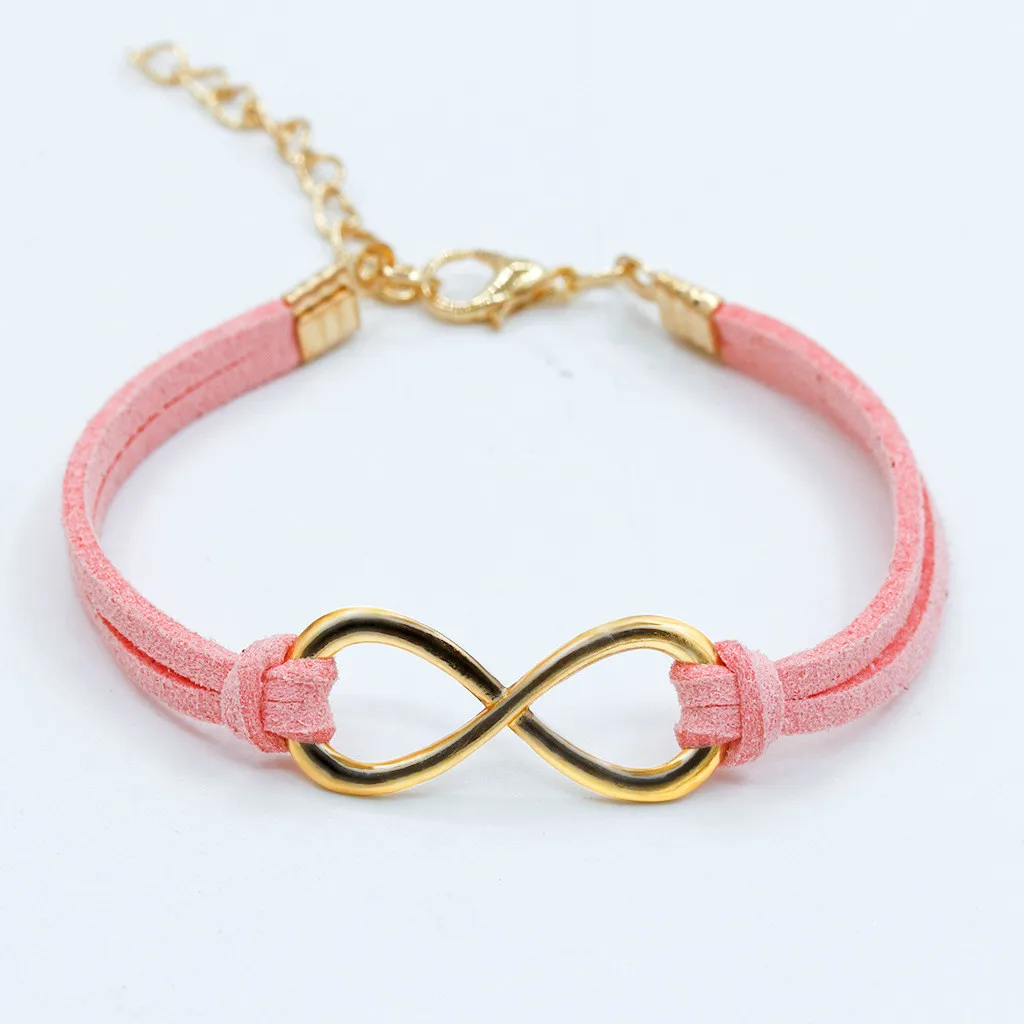 

Hot European Cheap Punk Fashion Vintage 8 Cross Leather Hologram Bracelets For Women Gift Bangles Men Jewelry Bracelet