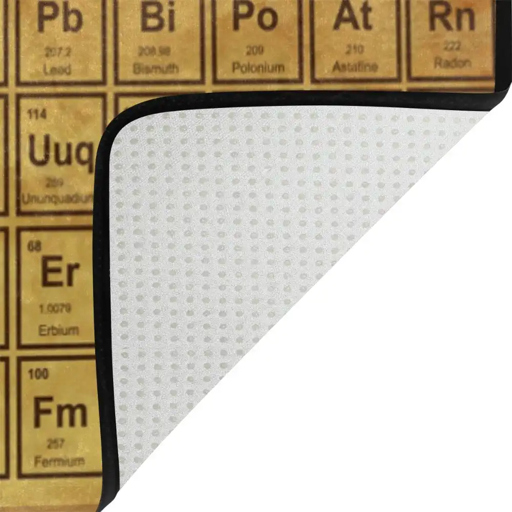 Periodic Table Of Elements Pattern Area Rugs Living Room Floor Mat