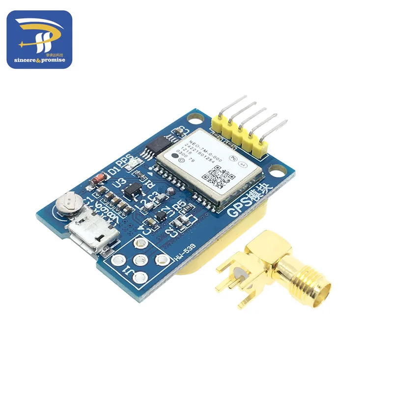 Gps Neo-6m модуль спутникового позиционирования макетная плата NEO-7M 7 м для Arduino STM32 C51 51 MCU микроконтроллер