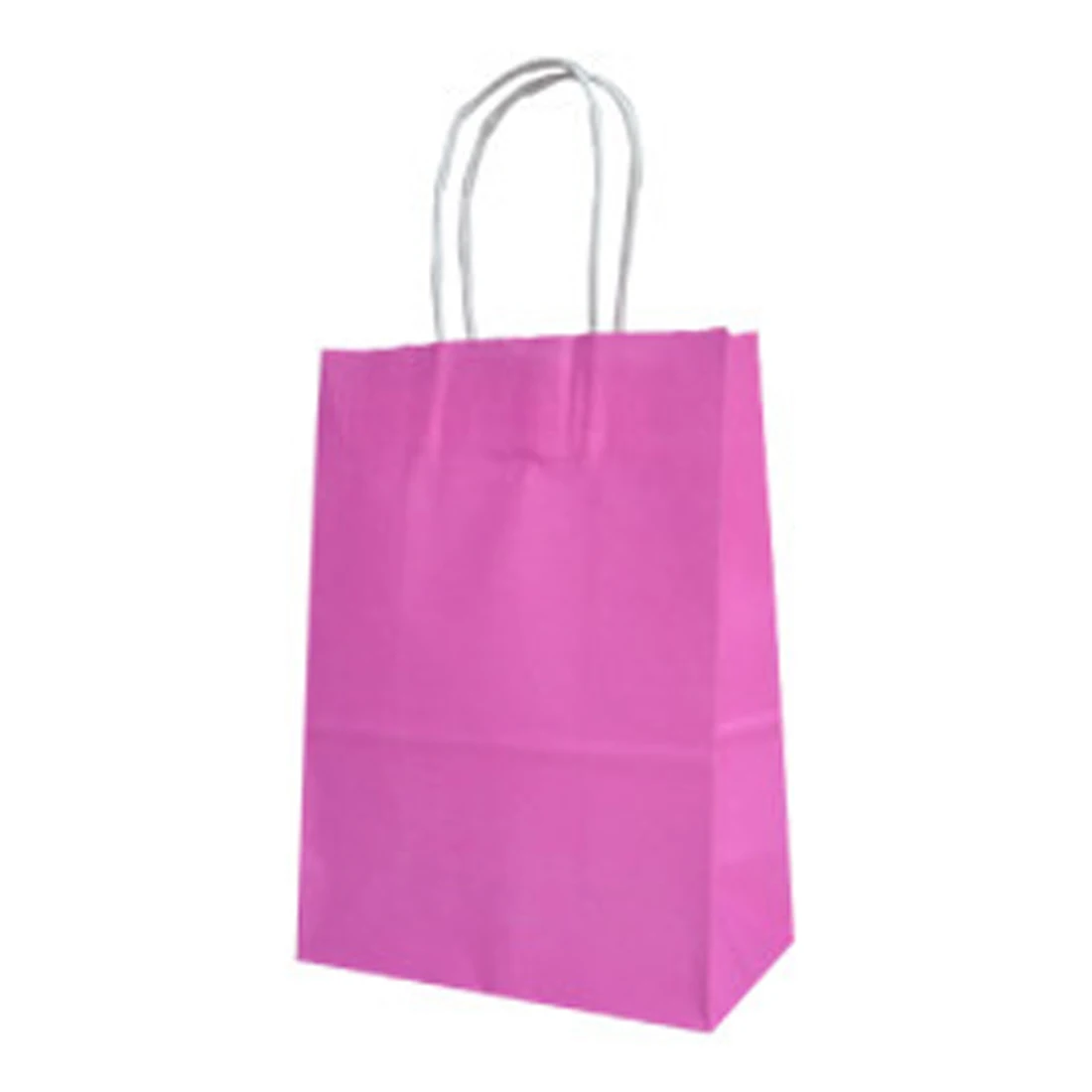 8 цветов, коровья кожа, Подарочная коробка, коробка для конфет, 10 штук/партия, большой крафт-бумажный мешок с ручкой, перерабатываемый мешок, модная одежда - Цвет: Pink