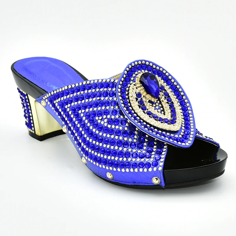 Bue shoes only Итальянская обувь с сумочкой в комплекте; коллекция года; вечерние женские туфли и сумочка в комплекте; женские вечерние туфли-лодочки в нигерийском стиле с сумочкой; женская обувь на высоком каблуке - Цвет: Bue shoes only