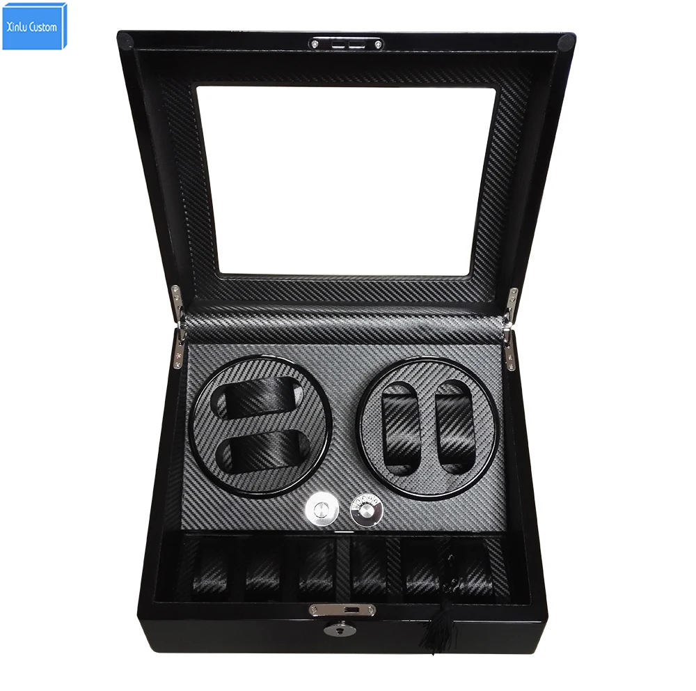Global Fit Luxury Exw Watch Storage&Display Watch Winder Box Black
