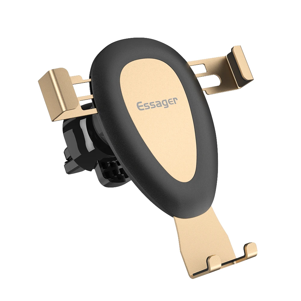 Автомобильный держатель для телефона Essager Gravity для iPhone samsung A50 S10 держатель на вентиляционное отверстие автомобиля держатель для телефона в автомобиле держатель для мобильного телефона Подставка - Цвет: Gold
