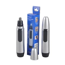 1pcs mini Nose Ear Face Hair Trimmer Epilator Electric Shaver Clipper Battery Powered Operated Cleaner for both Men and Women