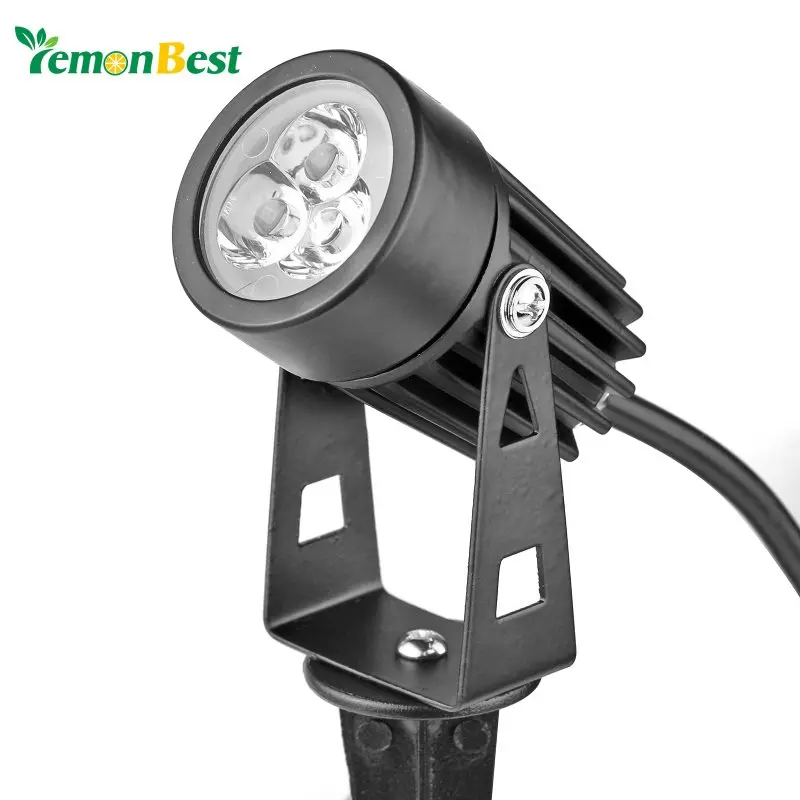 Штепсельная вилка США 3 Вт LED мини лужайка сад прожектор двора патио светильник