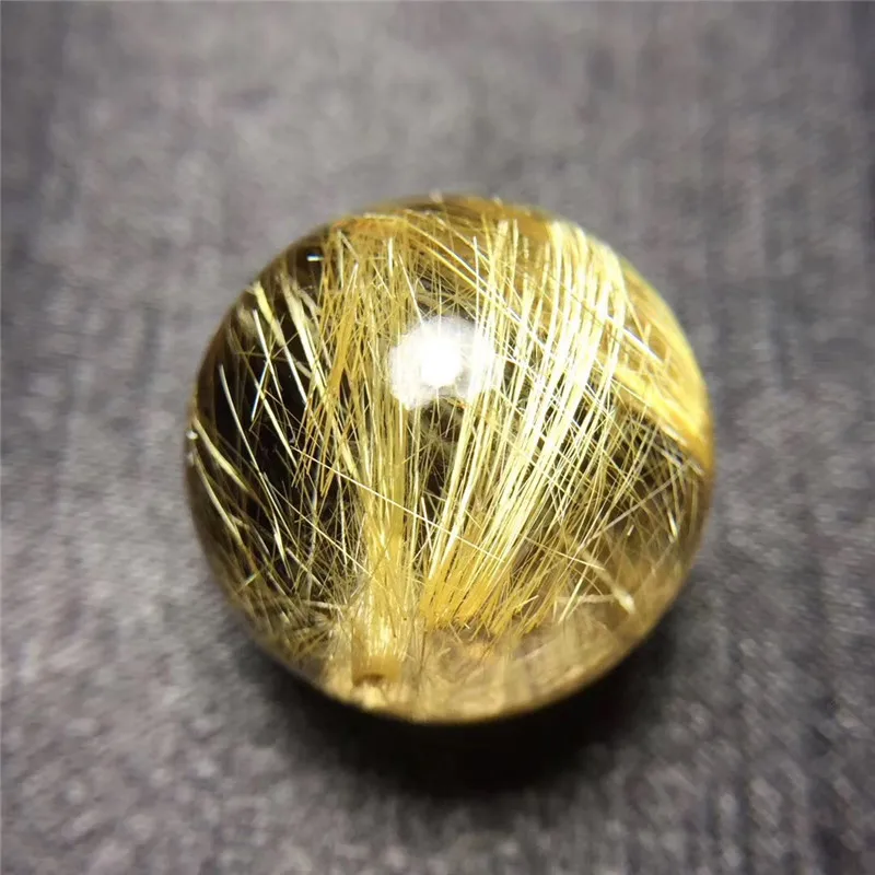 Natural Gold Rutilated Quartz Titanium Pendant (1)