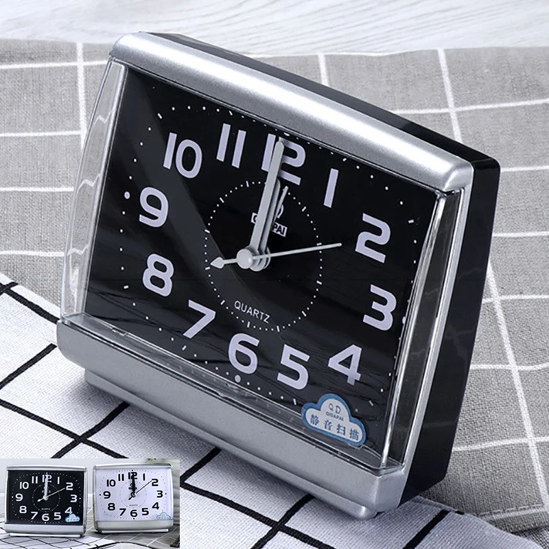Minimalist Easy To Read Alarm Clock Bedside Desk Travel Home Quartz Cute Portable