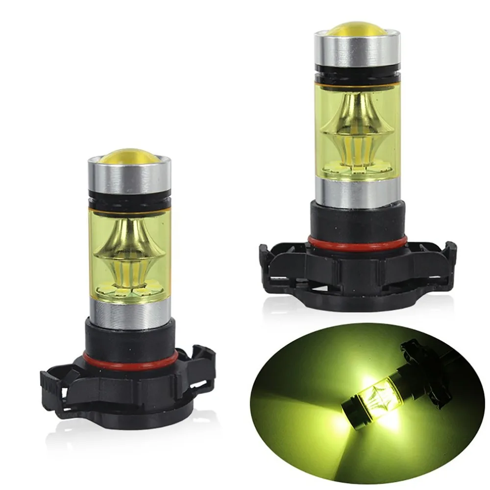

New Fog Light High Power LED Fog Light H16/H7 Imitation 100W 2835 Gold Light Car Front Fog Light Headlight Car Accessories