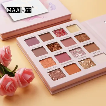 

16 Color Glitter Eyeshadow Pearlescent Makeup Pink Shining Pigment Eye Shadow Pallete Waterproof Cosmetics Eye Shadow z3