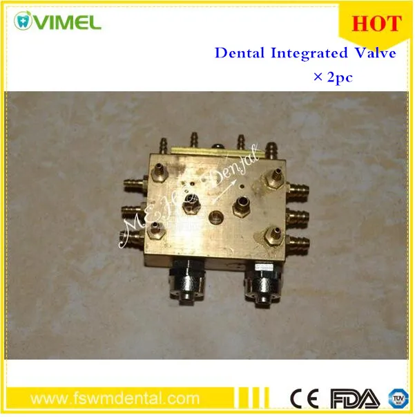 2 PCS Dental Valve dental 3 in 1 valve metal valve dental chair dental ...