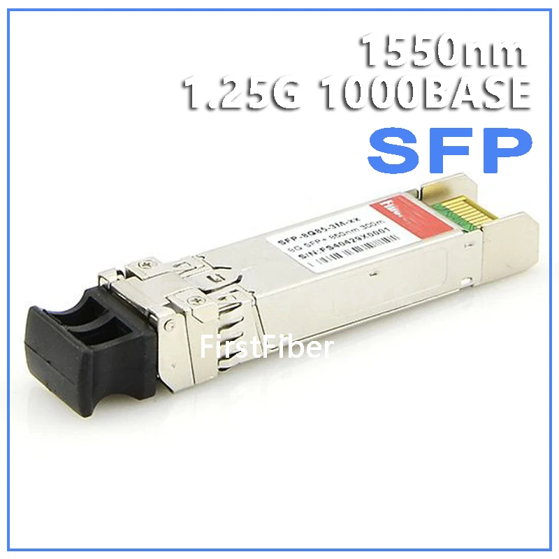 [1000 BASE SFP] 1,25 Гбит/с GigE 1000 Base 1550nm DOM LC сменный модуль одномодового световода приемопередатчик 40 до 160 км дополнительно