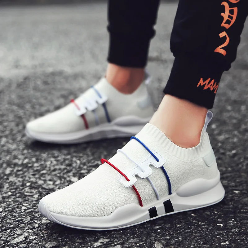 JNNGRIOR Lace Up Brand Designer Casual Shoes Men Summer Mesh Man's