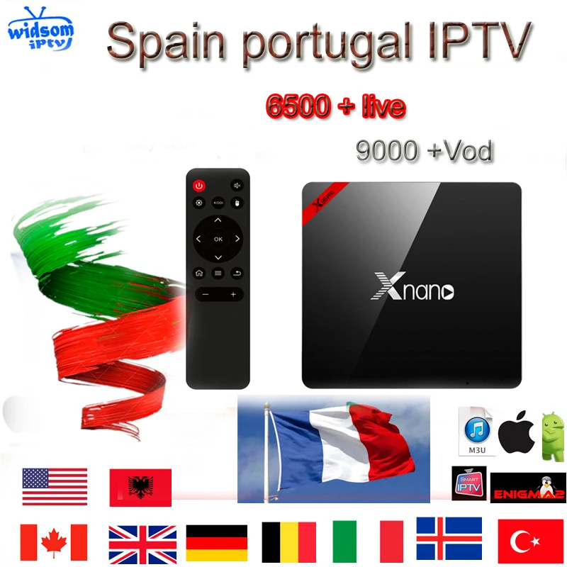 X96 Pro Android tv-1 год Испания IP tv испанский канал M3u Abonnement Ip tv Великобритания Италия Франция Германия Португалия для Android m3u tv