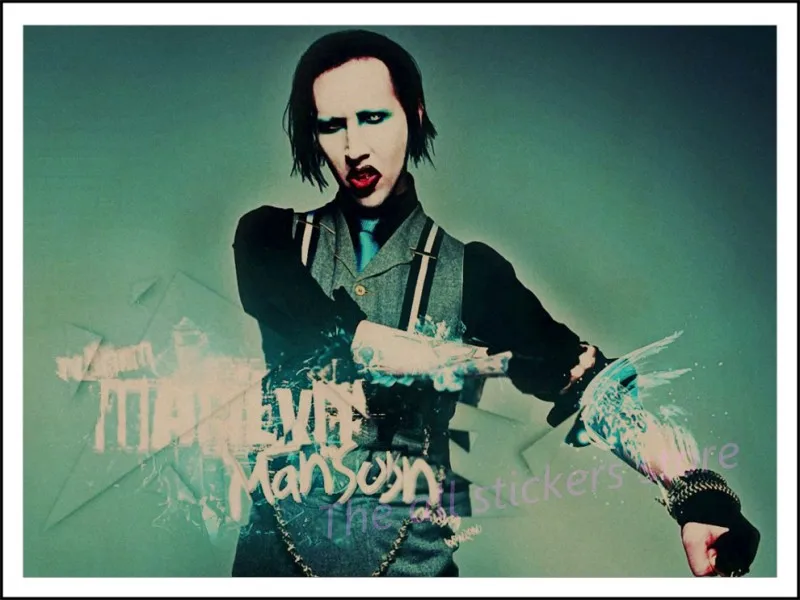 マリリンマンソン　ポスター MARILYN MANSON -マリリン・マンソン 非売品ポスター - メルカリ