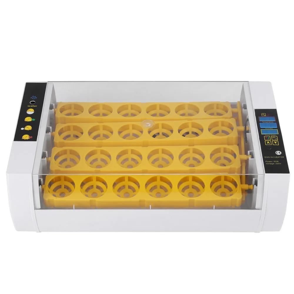 

24 Eggs Incubator Temperature Control Digital Automatic Temperature Control Hatcher For Chicken Duck Poultry EU Plug