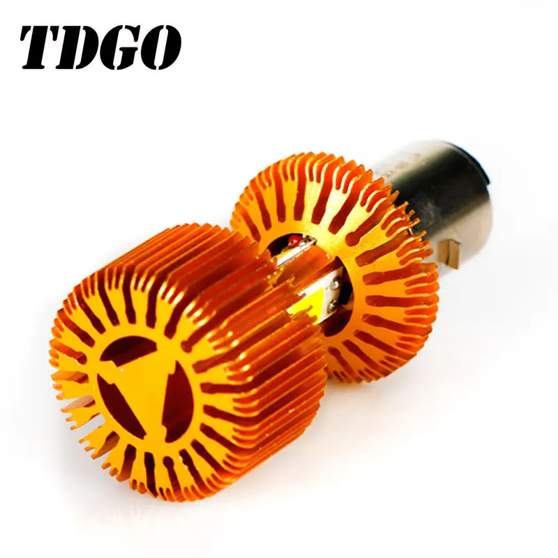 

New H6 LED Scooter BA20D 30W Motorcycle Moped Headlight Bulb Hi/Lo 6000K Motorbik 12V Super Bright Yellow Motorbike Head Lamp
