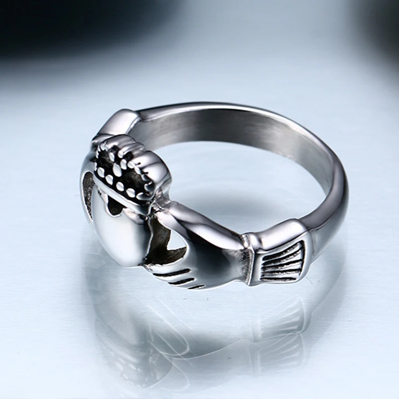 Claddagh кольцо из нержавеющей стали Сердце Обручальное сделано в Ирландия|Кольца| |