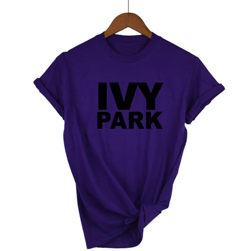 Новинка года, женская футболка с надписью «Парк плюща», смешной короткий рукав, футболки для женщин, унисекс, халахуку, футболка Молодежная/хипстер - Цвет: purple