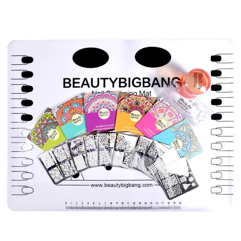 

BeautyBigBang 10PCS Nail Plates Set Summer Halloween Pattern Nail Design Nail Art Stamp For Nails Polish Template Set