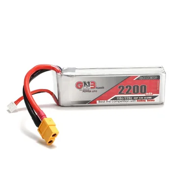 

2PCS GAONENG GNB 11.1V 2200mAh 3S 110/220C Lipo Battery for RC FPV Racing Drone