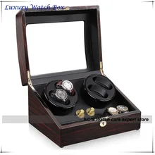 4 Quality Automatic Watches Winder Wood 4 6 Storage Slots Great Gift Box for Leader Boss
