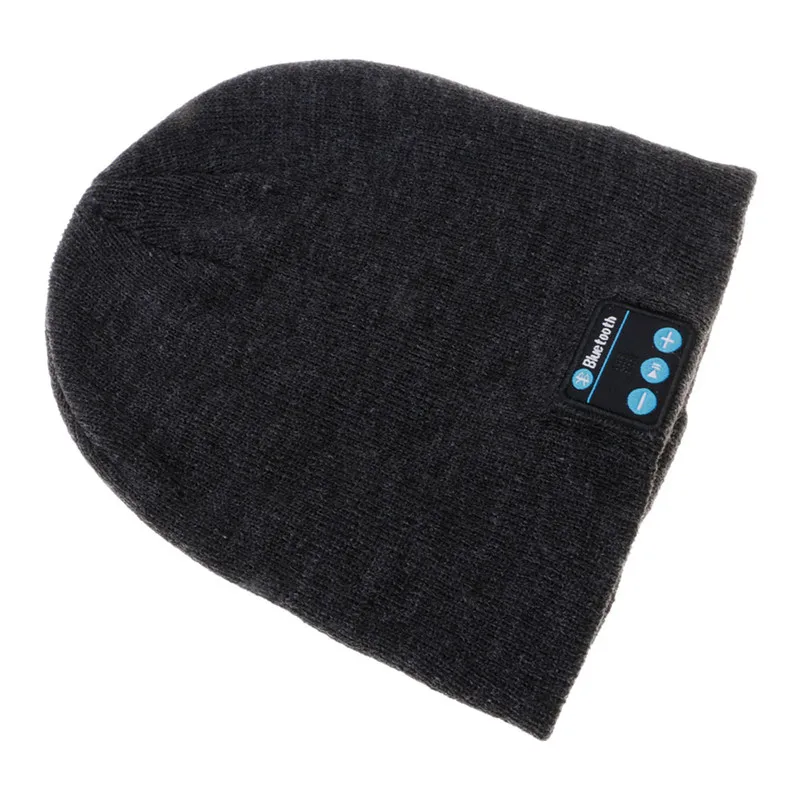 Rechargeable Wireless Bluetooth Music Headset Speaker Smart Warm Knitted Hat Running hat